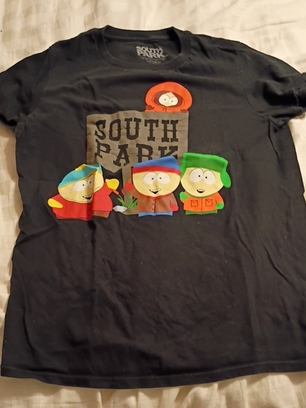 Men's Small Black Graphic Tee featuring Kenny, Stan, Kyle & Cartman